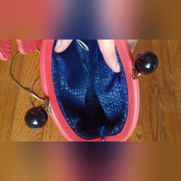 KATE SPADE Make a Splash Geranium Crab Crossbody Novelty Purse Handbag Red RARE - Picture 10 of 13